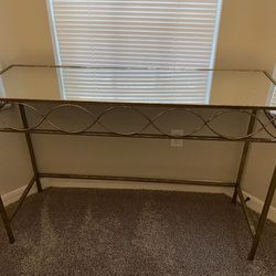 Mirrored End Table / Makeup Table Desk 
