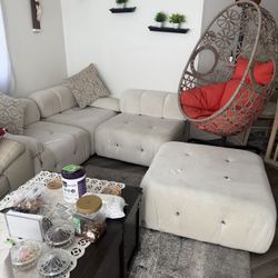2 Piece Living Room Couch 