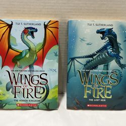 Wings of Fire : Book 2- The Lost Heir &  Book 3- The Hidden Kingdom; Paperback By Sutherland, Tui T.
