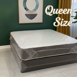 Queen Mattress Set – Medium – Brand New – Delivery Available 🚚
