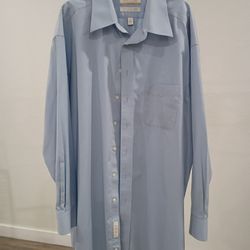 No Good Will Shirts.Dress Shirt Navy Blue Size 16 1/2 33 ,Camisa De Vestir Como Nueva