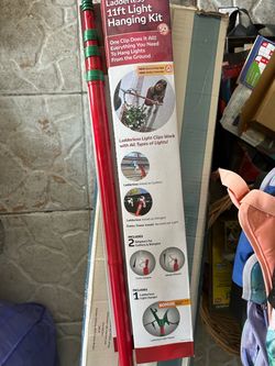 Ladderless light hanging kit