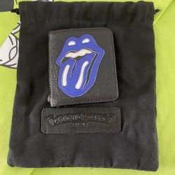  Folding Black Leather Mens Small Wallet 