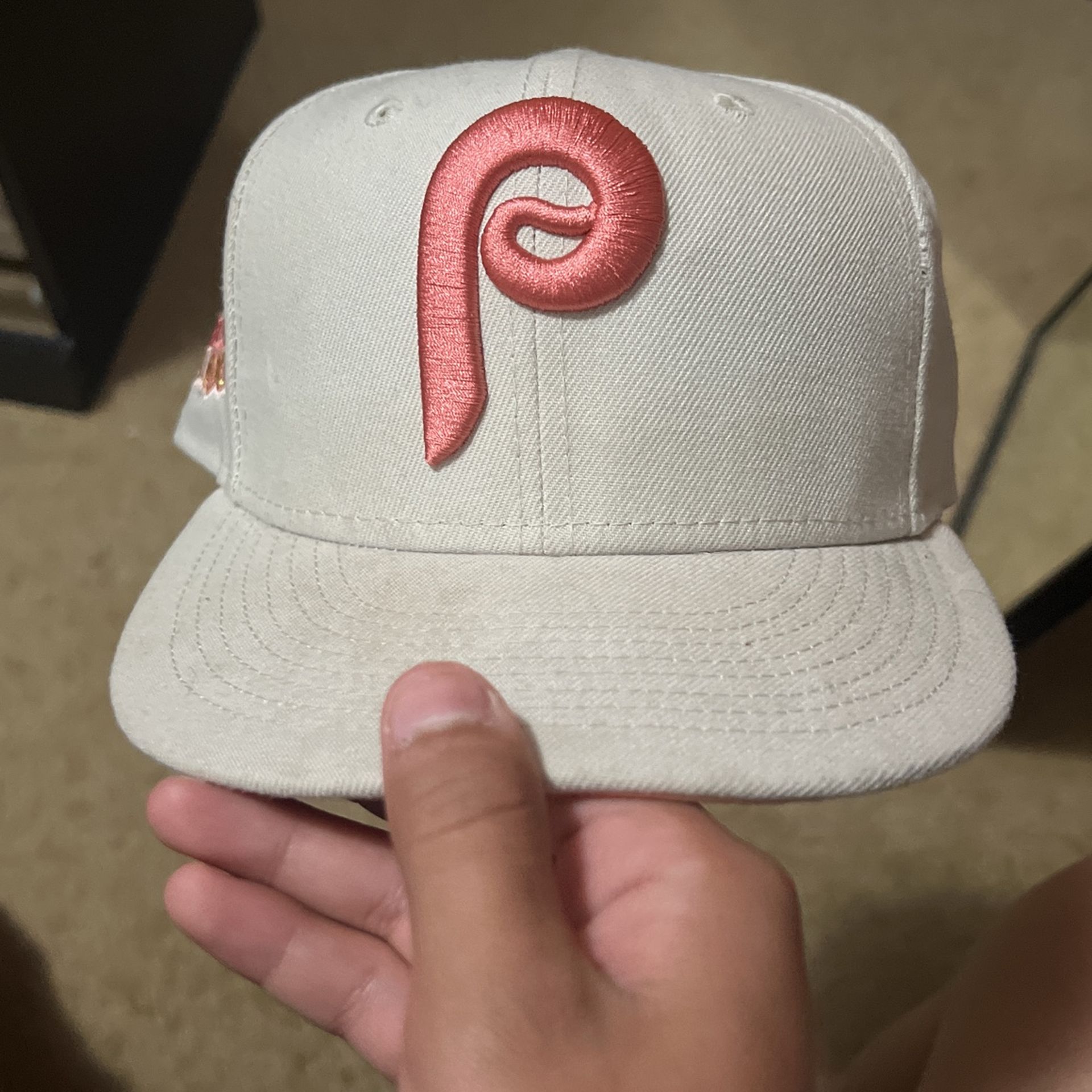 Phillies Hat Pink And Cream