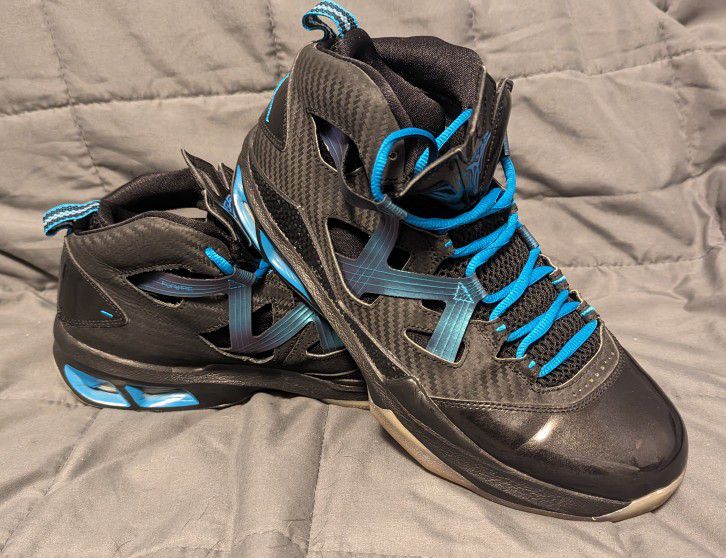 Jordan Melo M9 Black Neo Turquoise Flywire Zoom (2013) Size 10 551879-008