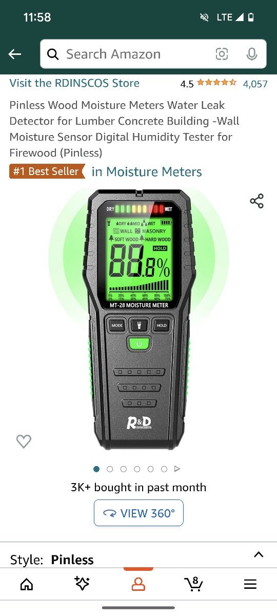 Pinless Moisture Meter