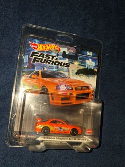 HOT WHEELS PREMIUM FAST& FURIOUS NISSAN SKYLINE  GTR BNR34(((( $35)))