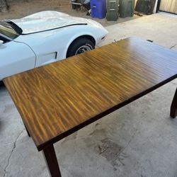 Large Dining Table  Heavy Duty Wood Tall 