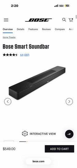 BOSE /soundbar and surround  speakers  500