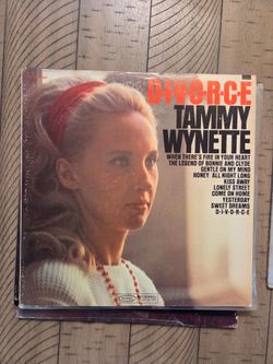 Vinyl Tammy Wynette Divorce Classic Country LP Record Album