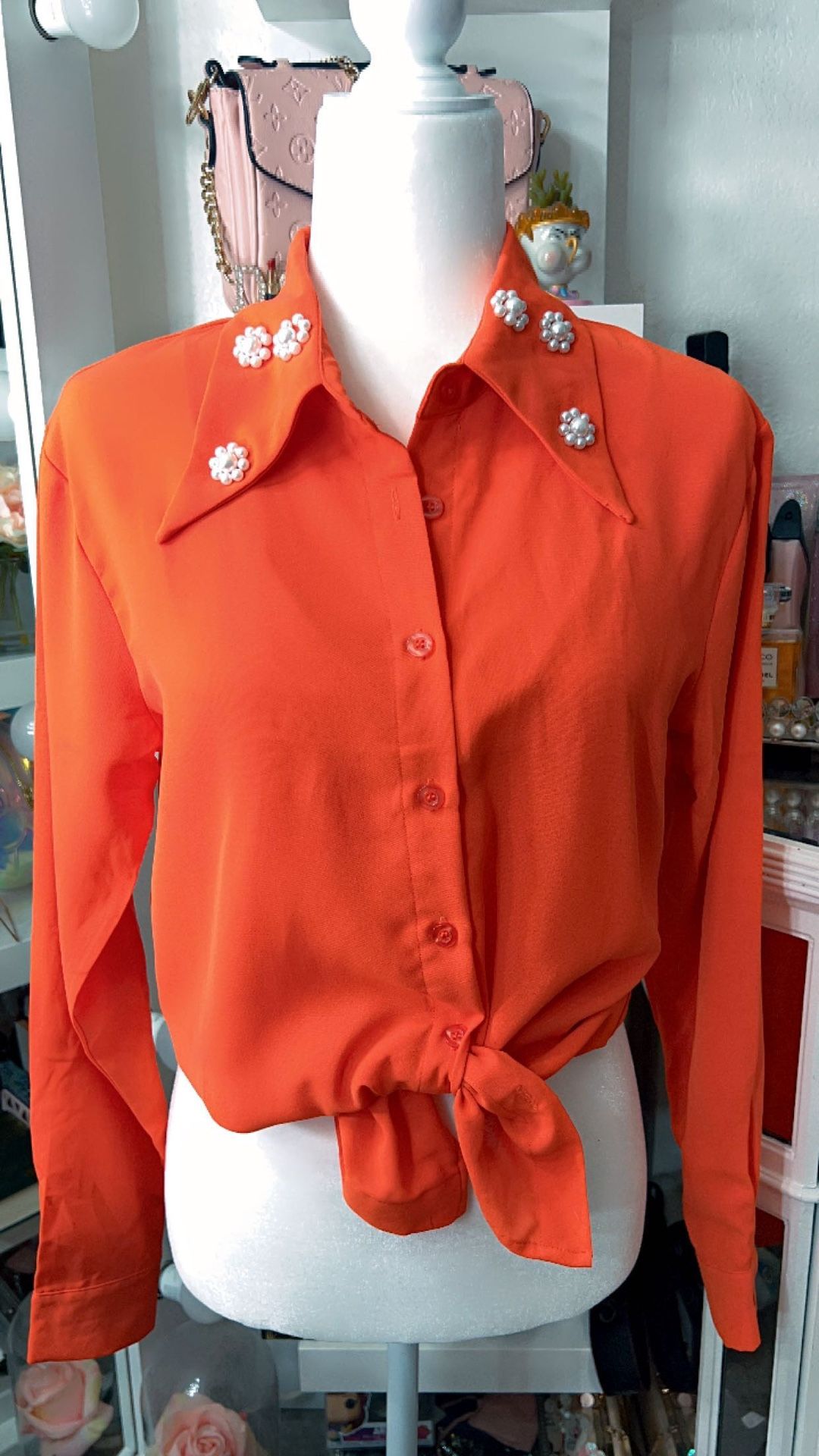 womens button down blouse