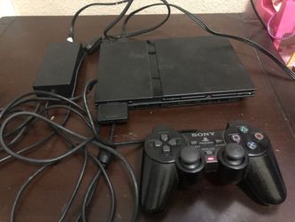 Ps2 Slim With One Controller And Memory Caf