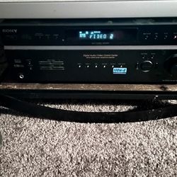 Yamaha 6.1 Surround Sound System With Sub, Sony Receiver 6x100 Watts, Another Sony Receiver 