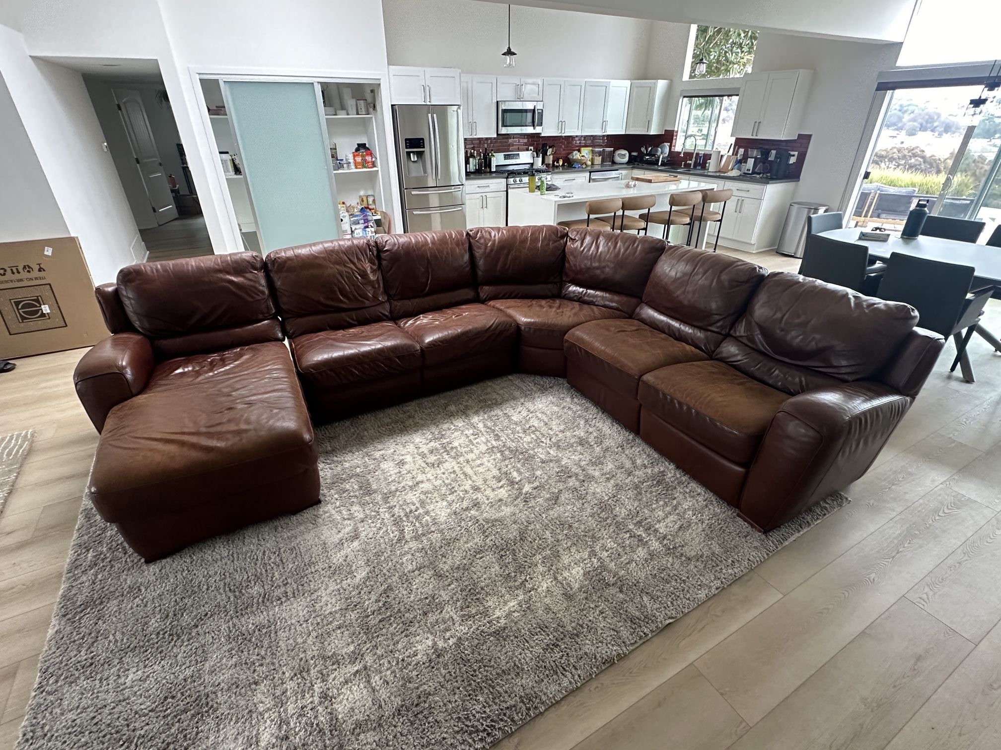 Free Brown Leather Couch