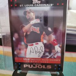 Albert Pujols 07 Topps Update Home Run Derby Baseball Card 