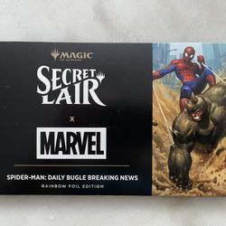 Secret Lair Magic The Gathering - Spider-Man: Daily Bugle Breaking News Rainbow Foil Set