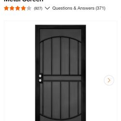 Arcada metal screen door 32''x 80''