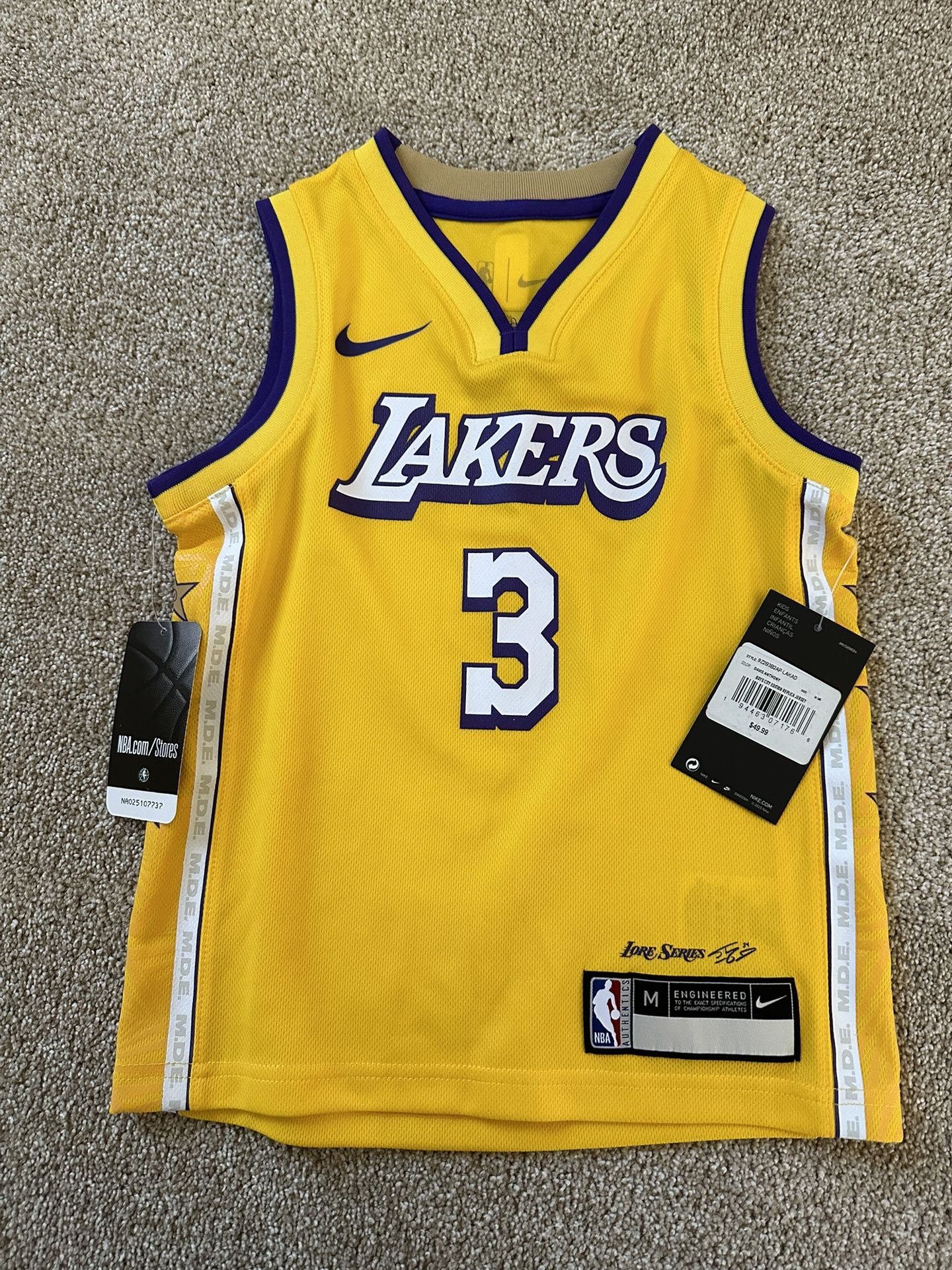 Kids Lakers Jersey