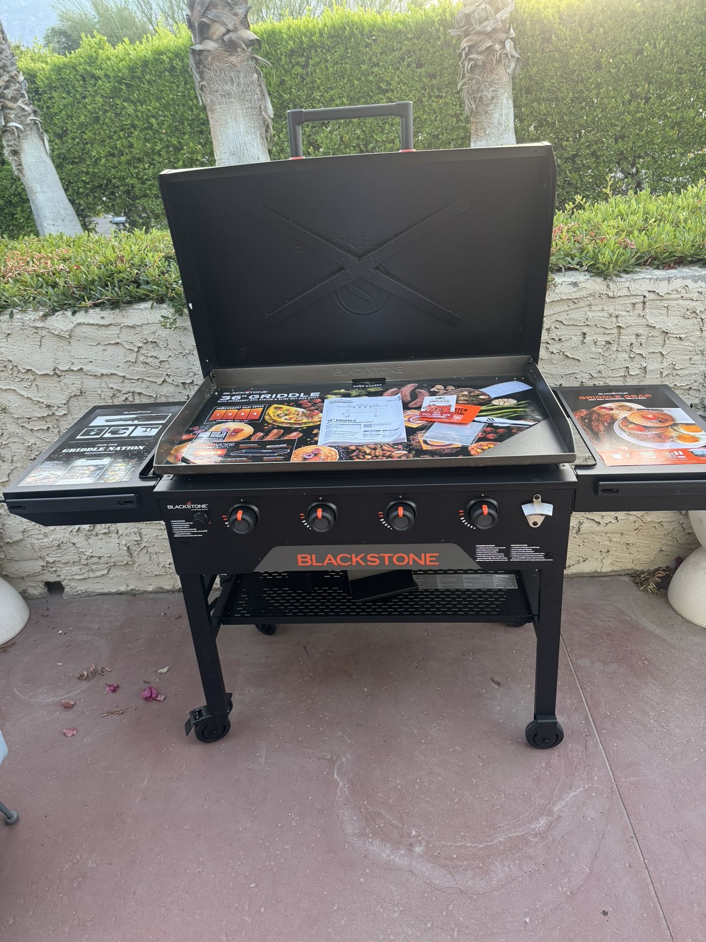 Brand New Blackstone Griddle w/ Slightly Dented Hood – $400 (Never Used, Put back in Box!)