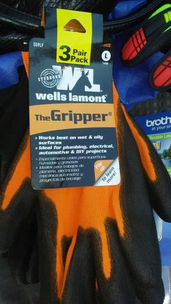 3 pair Gripper gloves