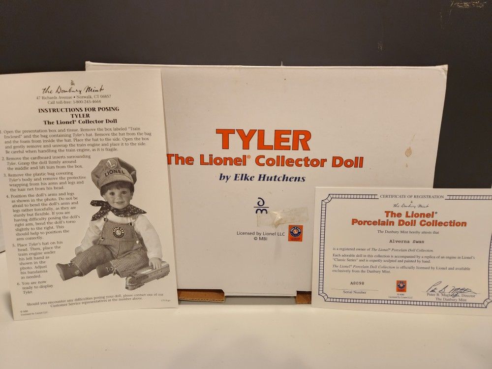 Collectible "Tyler" Porcelain Doll