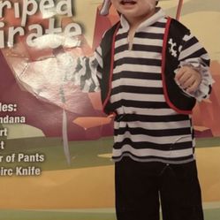 Toddler Pirate Halloween Costume New Size 18 To 24 Months