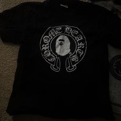 chrome x bape tee