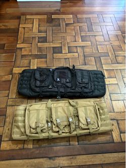 Dual rifle case USA MADE tan only