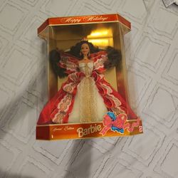 Rare Antique Happy Holidays Barbie