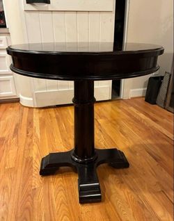 Round Black Table