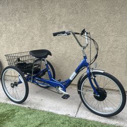 Sun Bicycles E350 Electric Trike Tricycle 24" w/ Extras
