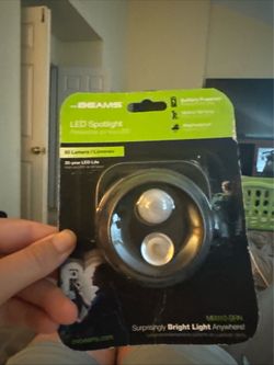 Mr. Bean’s Spotlight motion detection uses batteries.