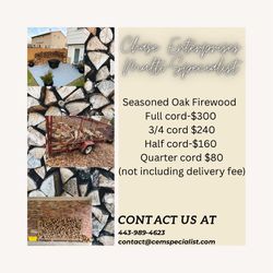 Seasoned Oak Firewood ! 