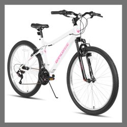 HILAND 26 INCH MOUNTAIN BIKE, 18 SPEED STEEL FRAME ADULT BICYCLE, MTB BIKES WITH SUSPENSION FORK, V BRAKE, MOUNTAIN BICYCLE