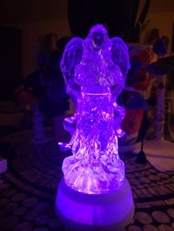 Angel Snow Globe Changing Colors