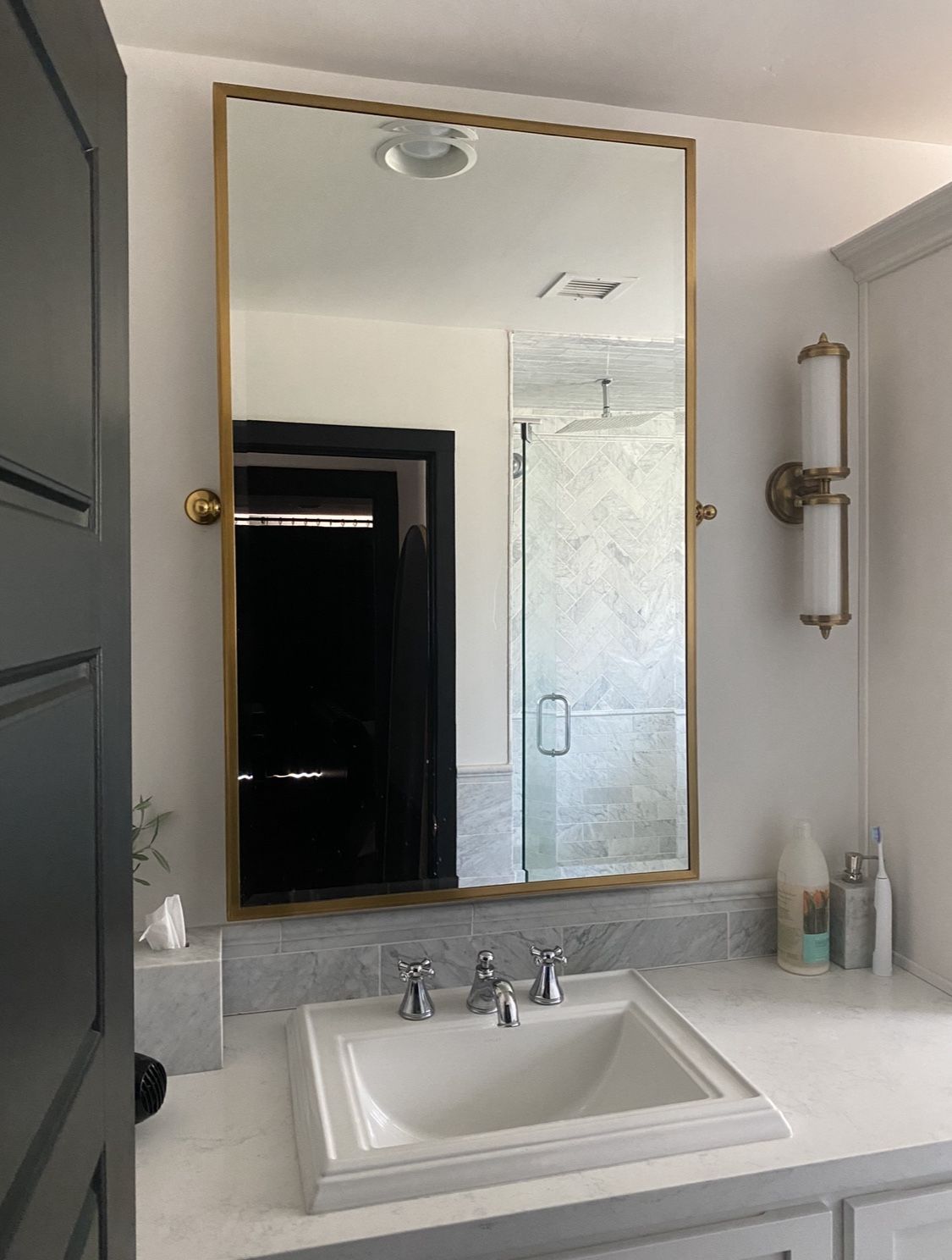 Restoration hardware Chatham pivot mirror