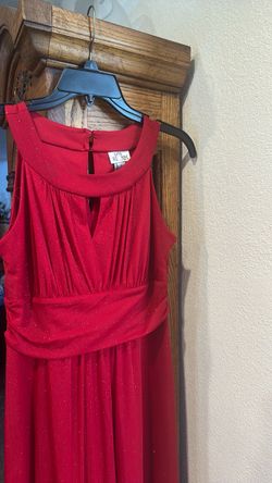 Red formal dress