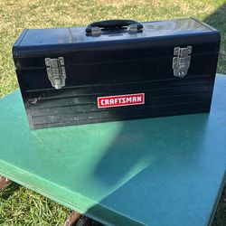 Vintage  Craftsman steel toolbox.