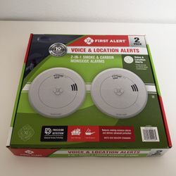 Smoke And CO2 Detector (2 Pack)