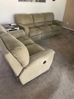 Lay-Z-Boy reclining sofa and loveseat