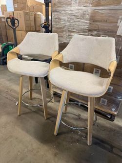 26'' Modern Barrel Swivel Counter Stools