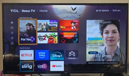 40" TCL Roku Smart TV