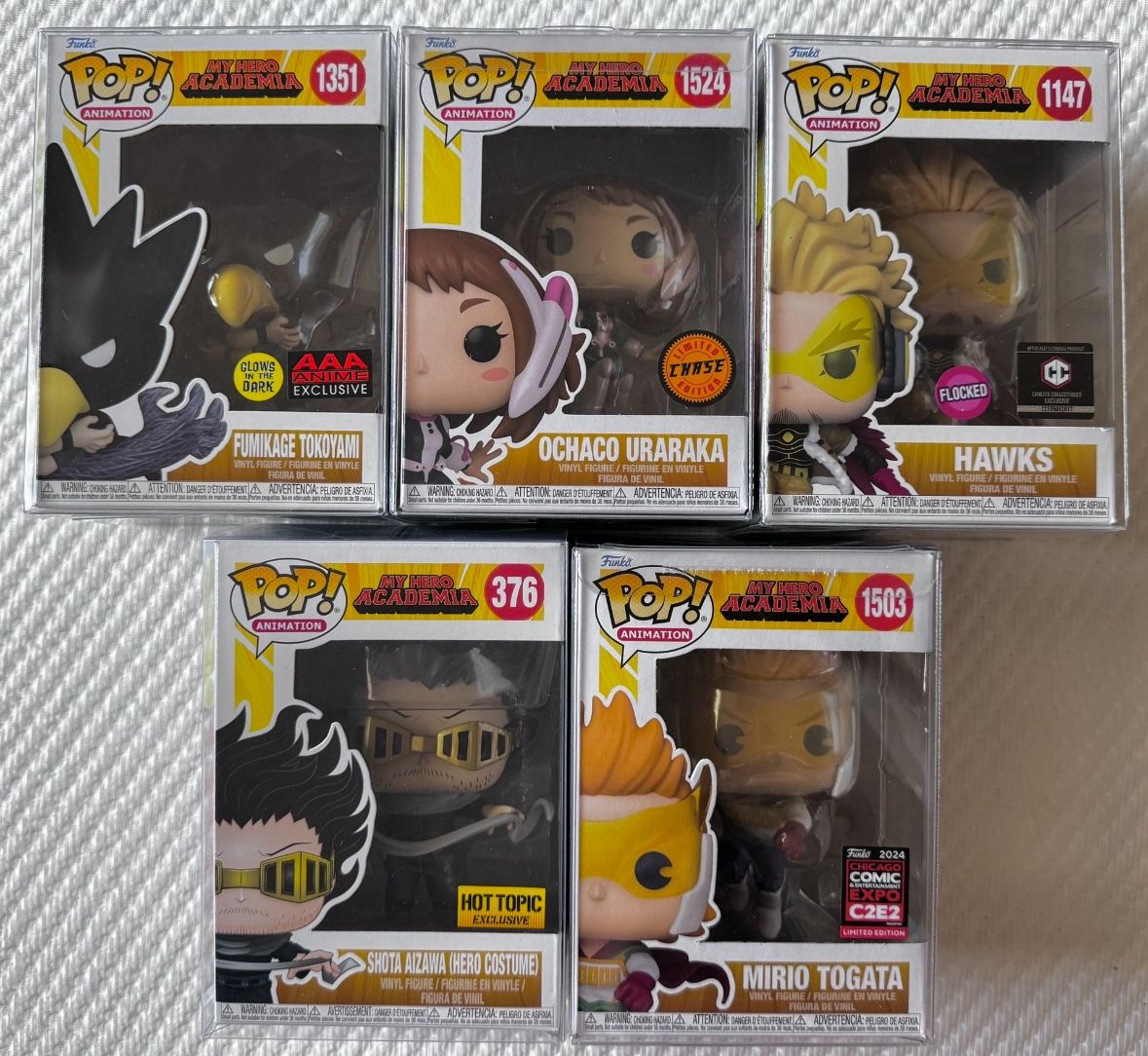 Funko My Hero Academia Lot Chase Flocked C2E2