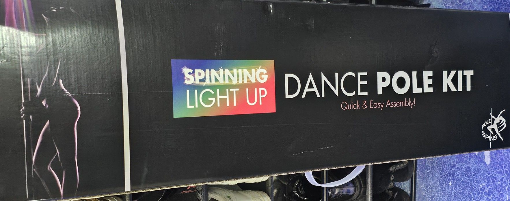 Spinning light up the dance pole kit