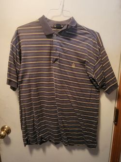 Nautica Blue and Yellow Polo Shirt