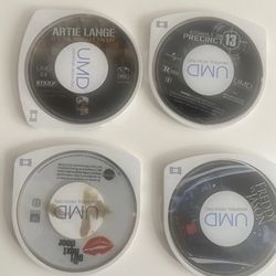 Lot of 4 Sony PSP UMD Movies