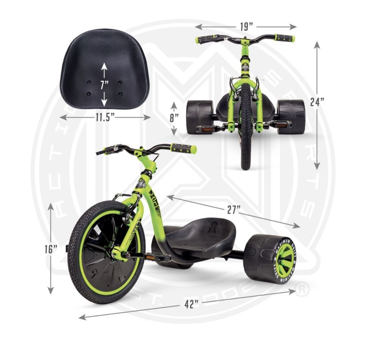 BRAND NEW MADD GEAR MAXIMUM DRIFT TRIKE 360'