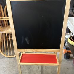 Easel With Whiteboard And Blackboard 
