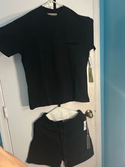 Fear of God Essentials Black T-Shirt and Shorts Set