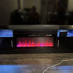 Black LED entertainment console